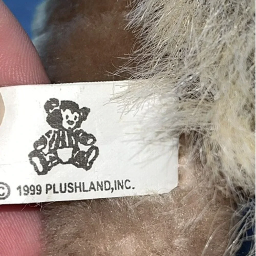 1999 Plushland Horse Pony Plush Stuffed Animal Tan Light Brown & White